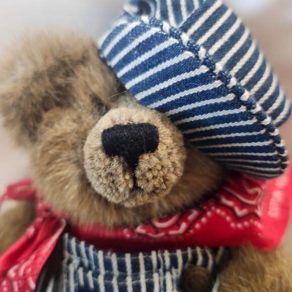 ELMER O BEARROAD Bear Boyds Bears 12in  Railroad Train Engineer B27 - Picture 3 of 8